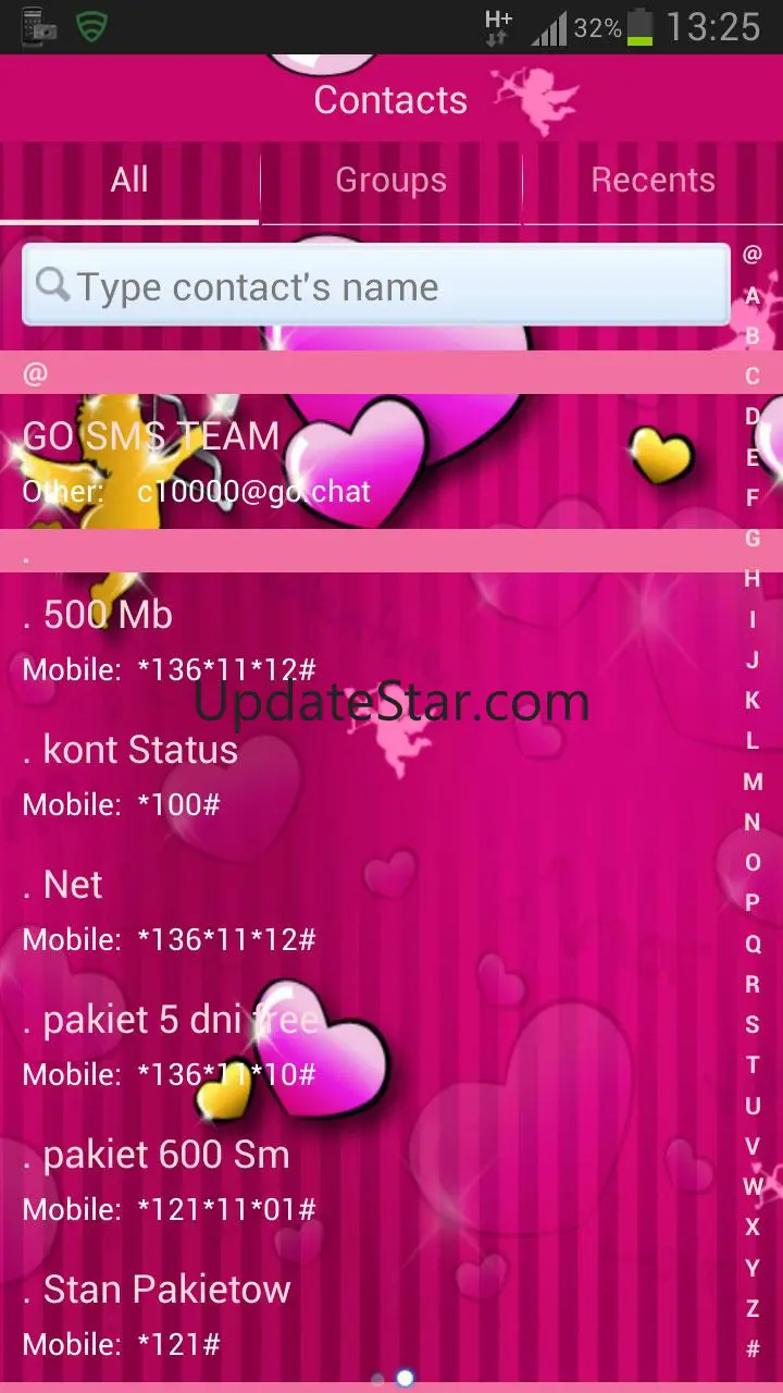 lovely Pink Theme GO SMS Pro 3.5