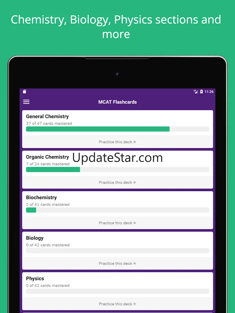 MCAT Prep: MCAT Flashcards 3.1.0
