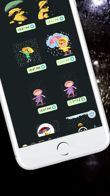 Raining Stickers For WhatsApp 3.1