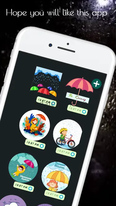 Raining Stickers For WhatsApp 3.1