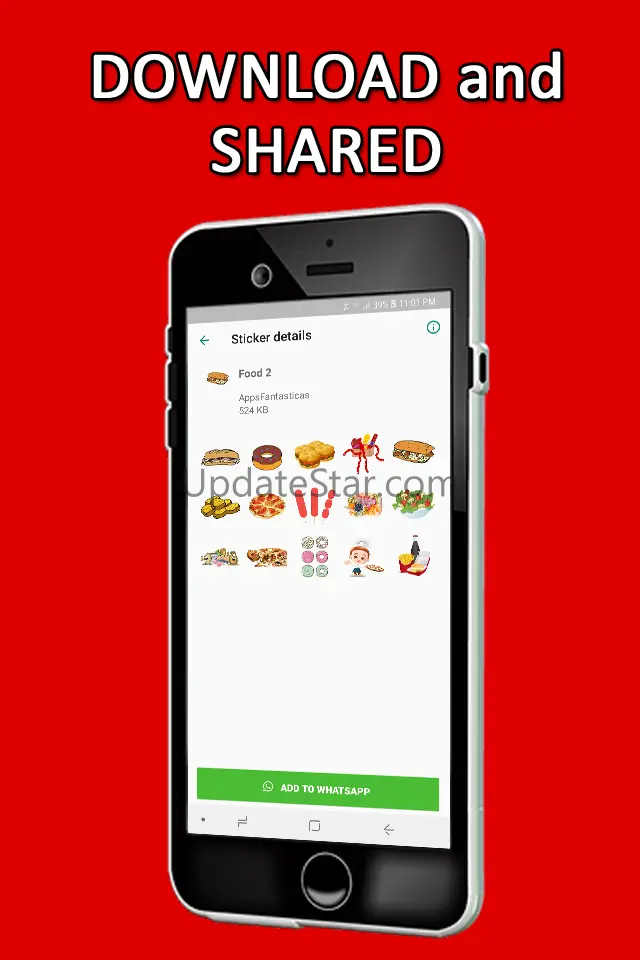 Food Stickers WAStickerApps