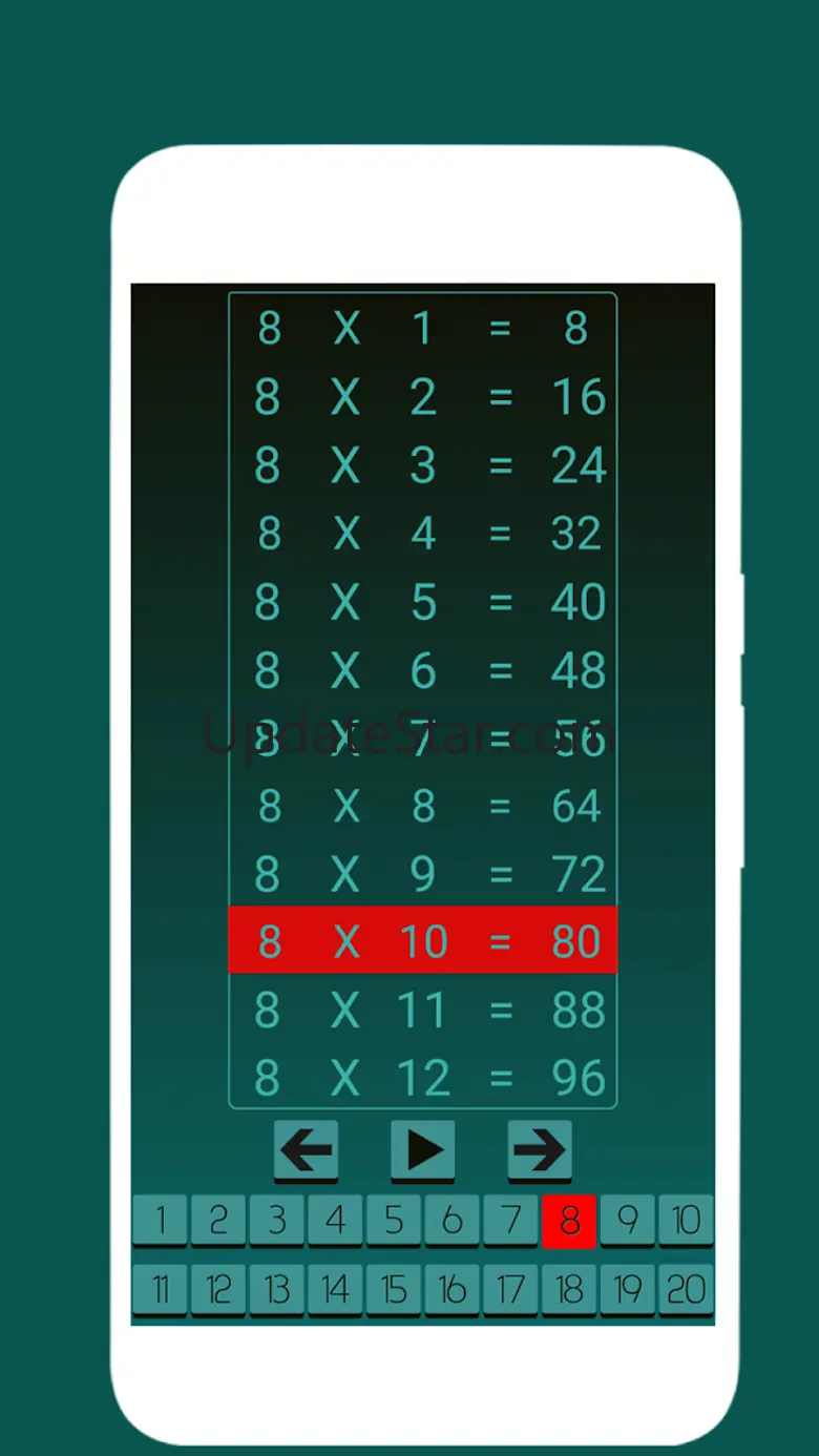 Math Tables with Quiz - Audio 1.7