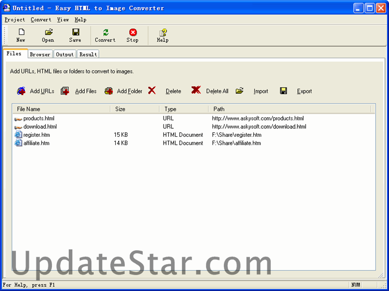 Easy HTML to Image Converter