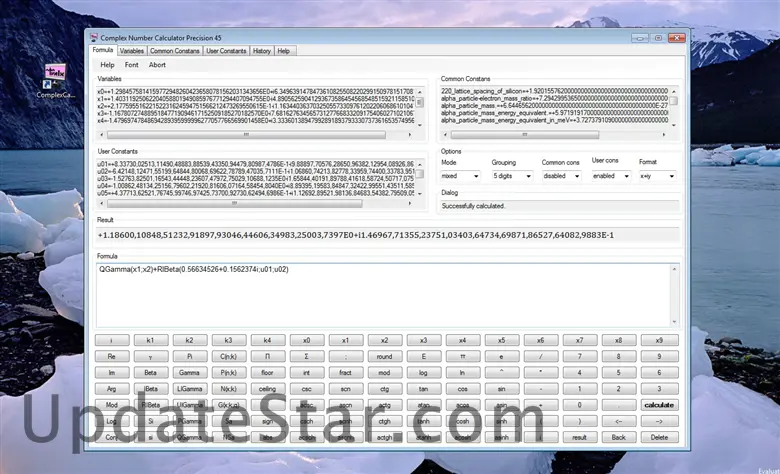 Complex Number Calculator Precision 45 1.0.1