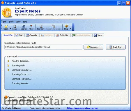 Convert NSF file to PST file 9.4