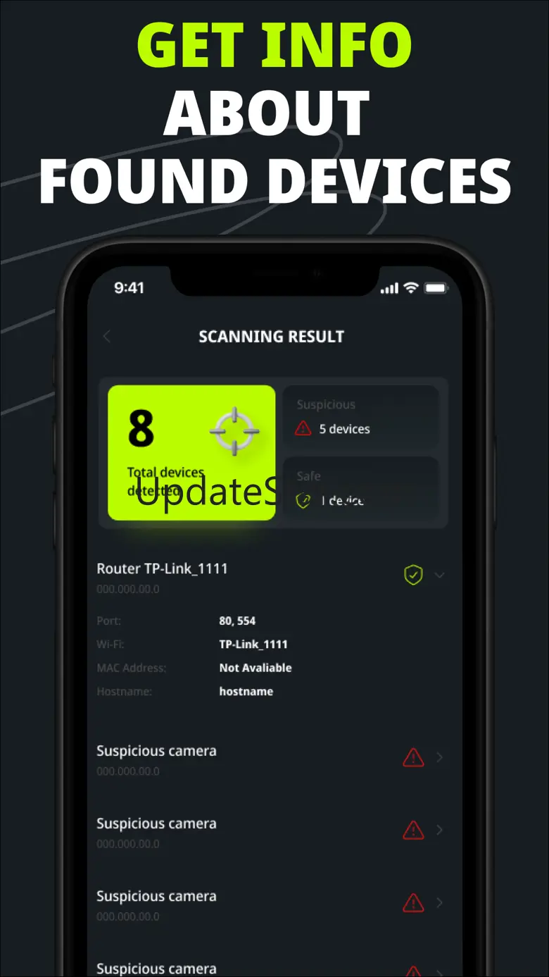 the hidden camera detector арp 1.0.1