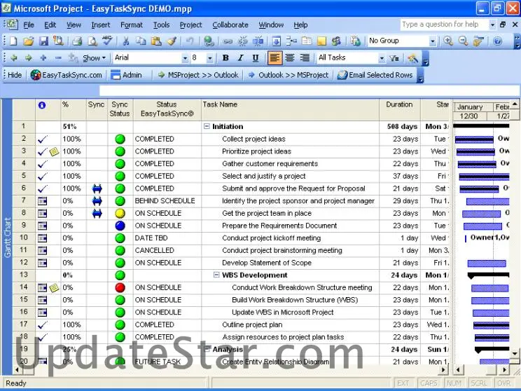 EasyTaskSync (MS Project Outlook  Sync) 7.1