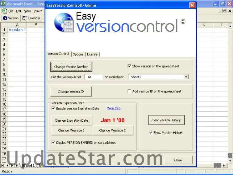 EasyVersionControl (Excel Version Control) 9.1