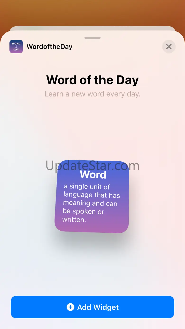 Word of the Day: Widget 2.0.5