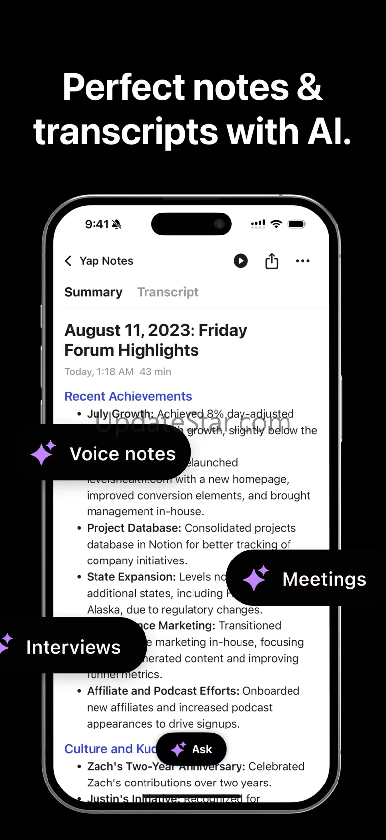 AI Note Taker - YapNote 1.1.6