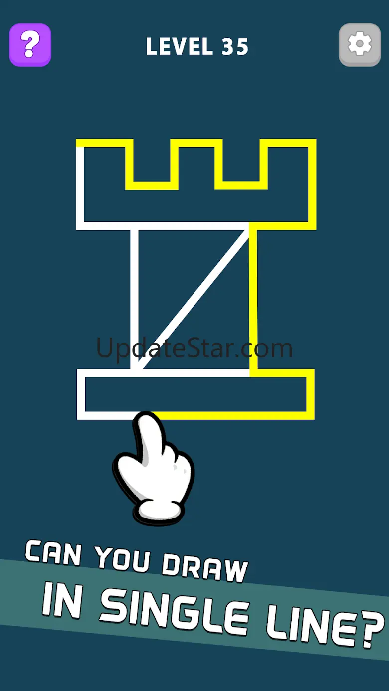 Puzzle Drawing Single Line 0.30