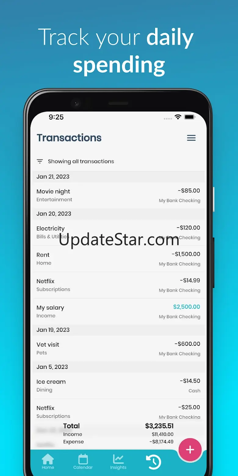 Bill Payment Organizer: NEKO 7.9.17