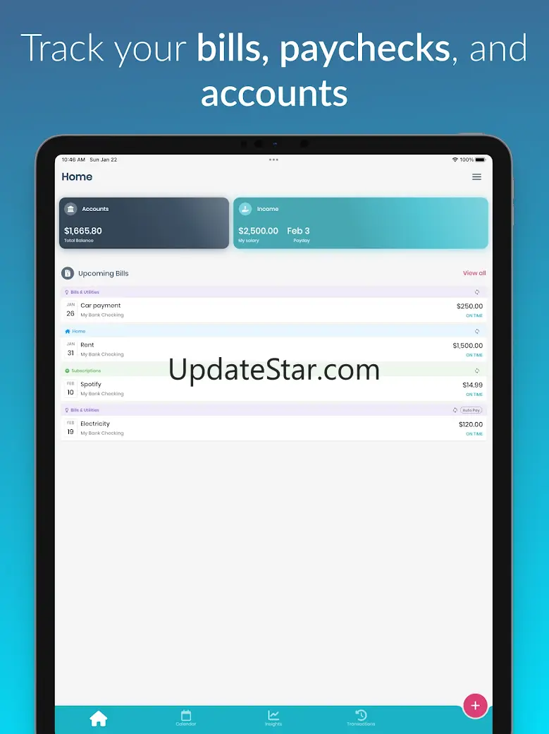 Bill Payment Organizer: NEKO 7.9.17