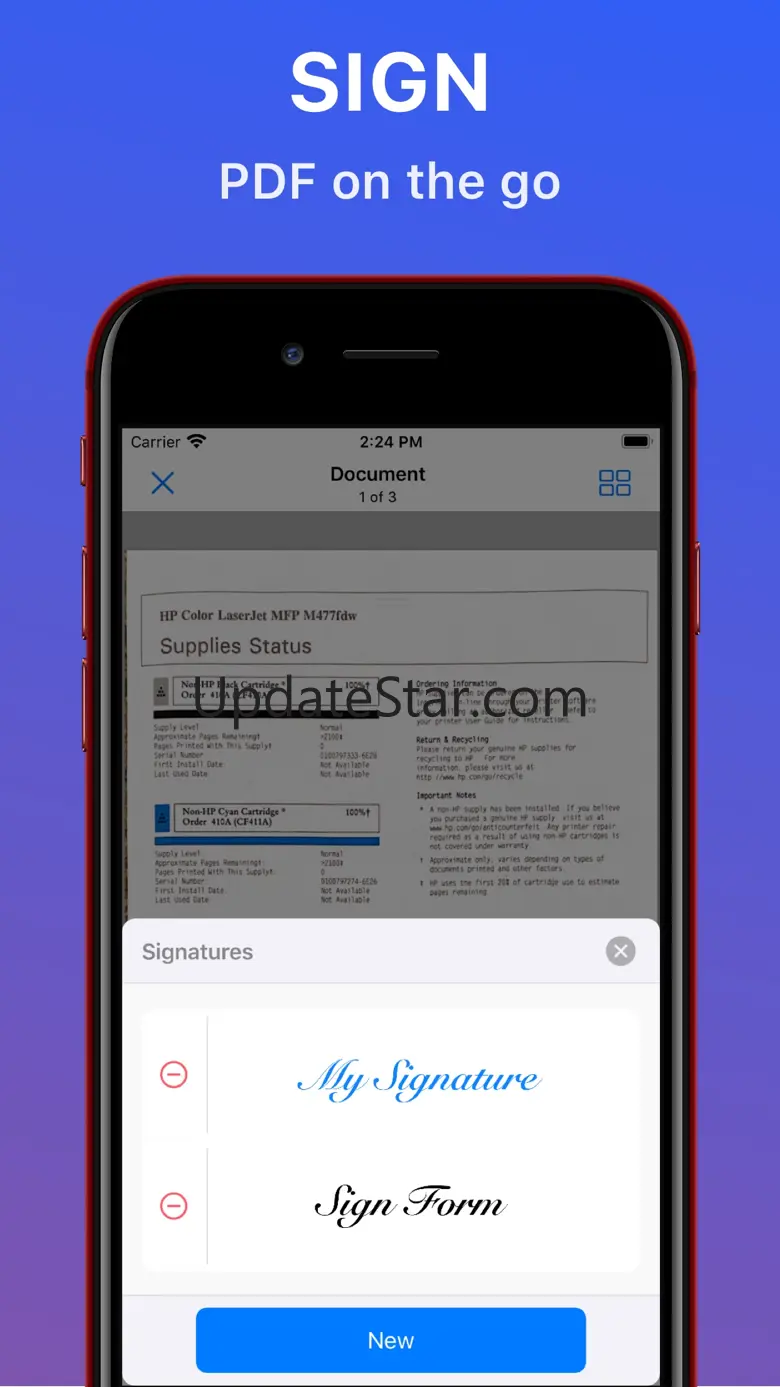 UltraScanner: Sign PDF and Doc 1.2