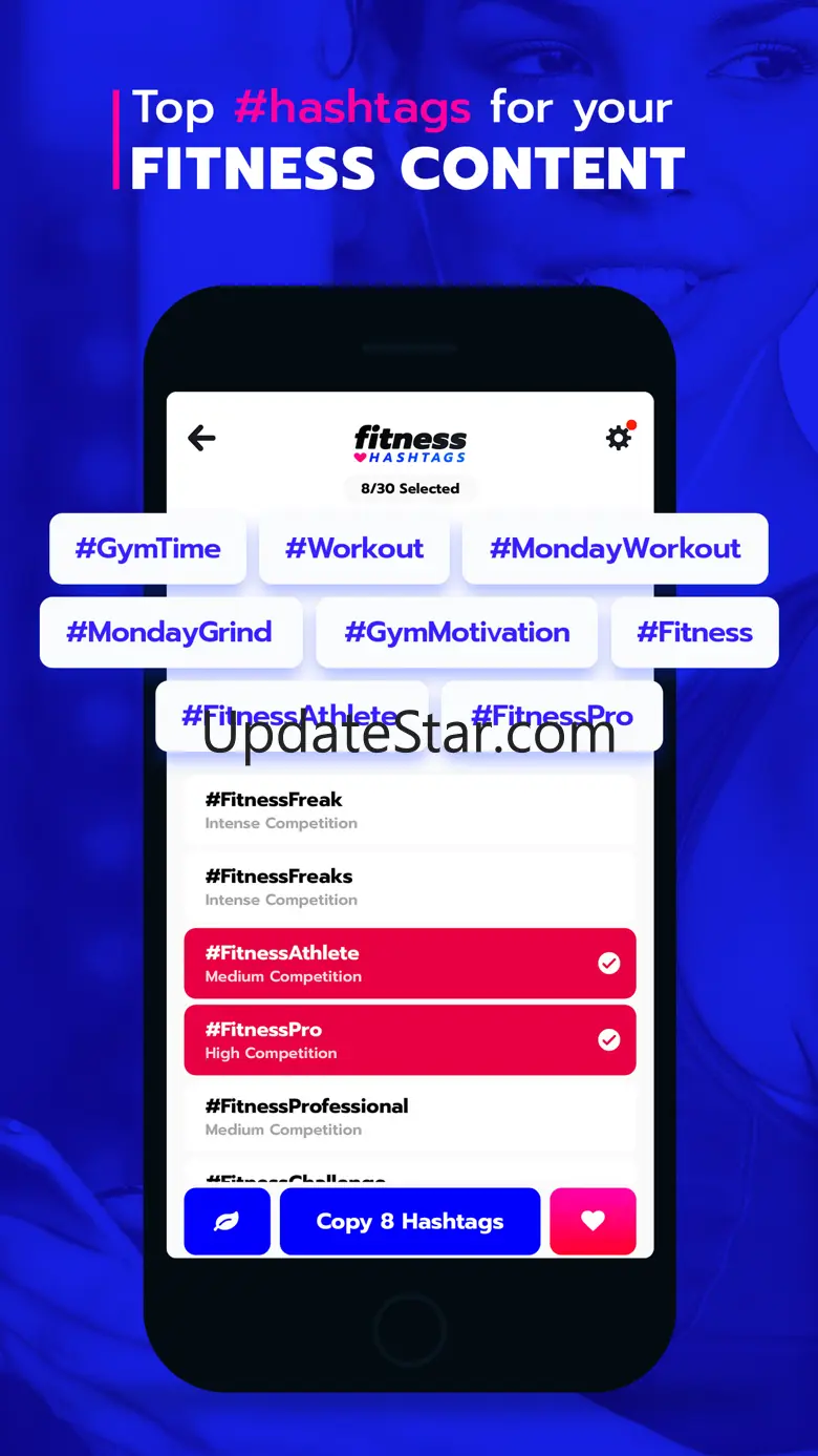 Fitness Hashtags App 4.5