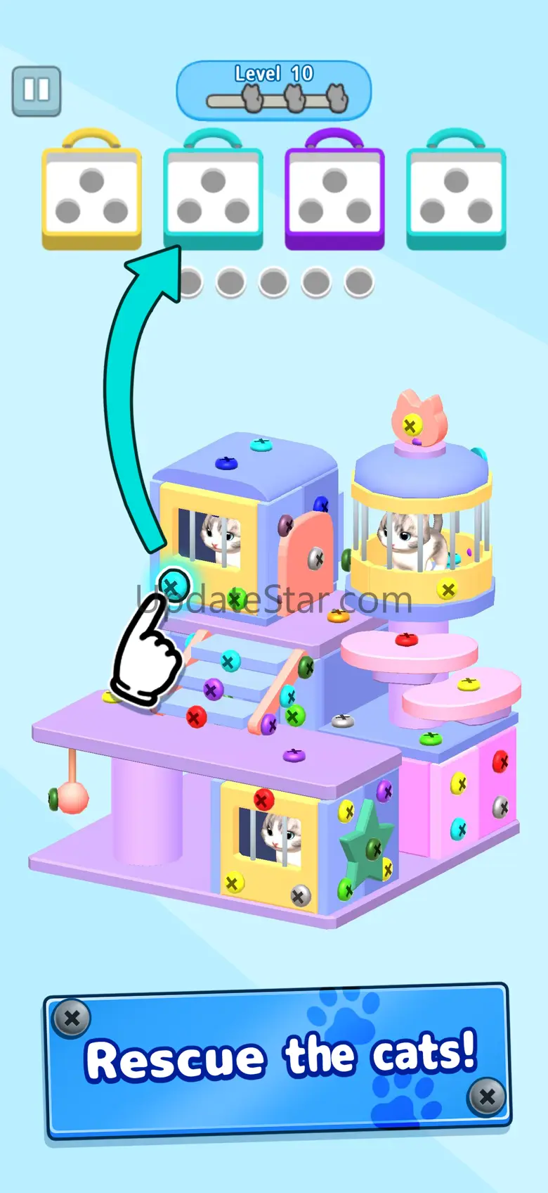 Screw & Cat - 3D  Pin Puzzle 1.0.7