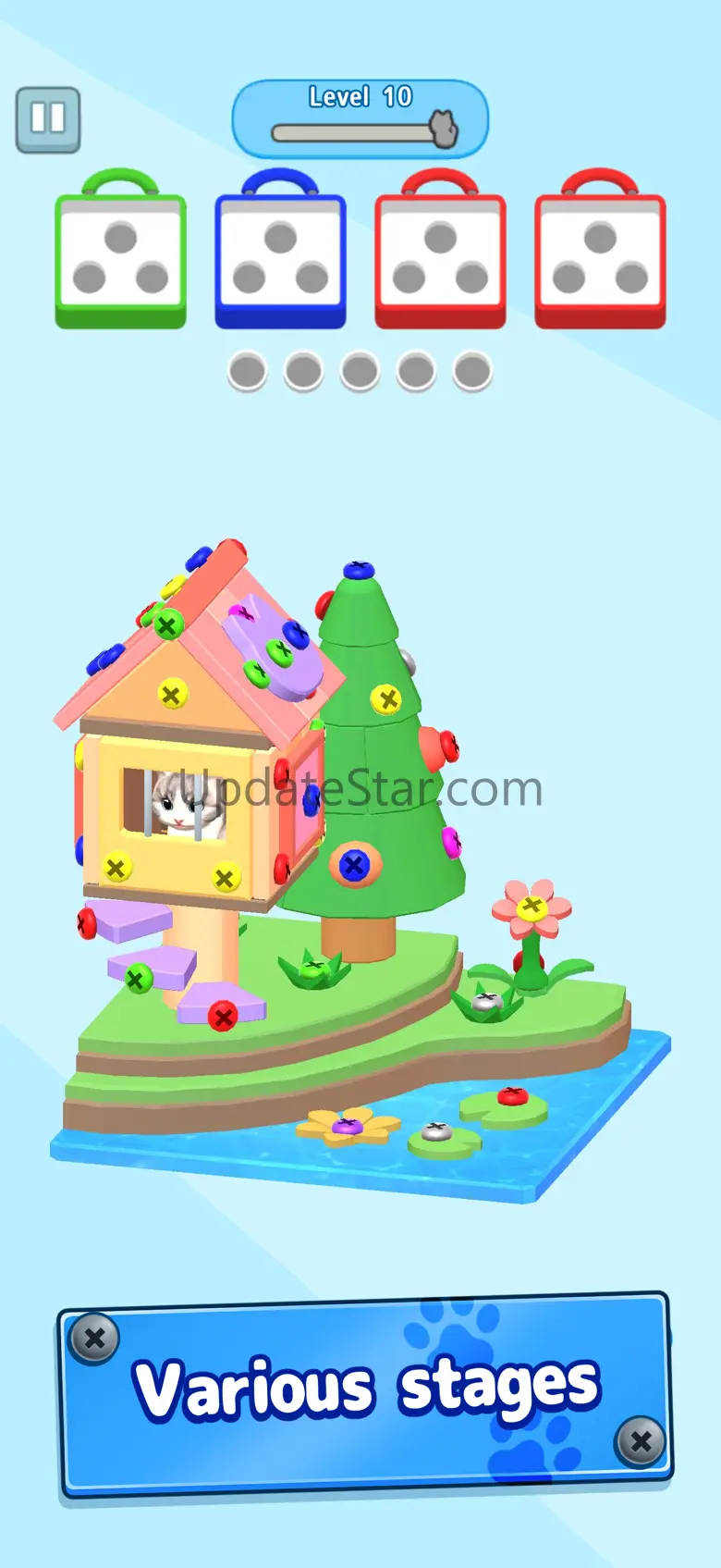 Screw & Cat - 3D  Pin Puzzle 1.0.7