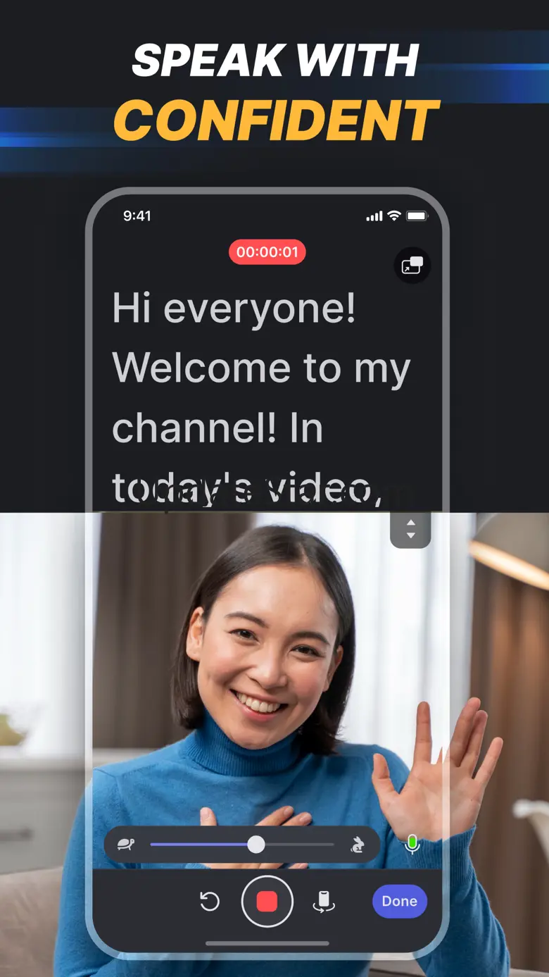 Teleprompter: Floating Text 1.1.1