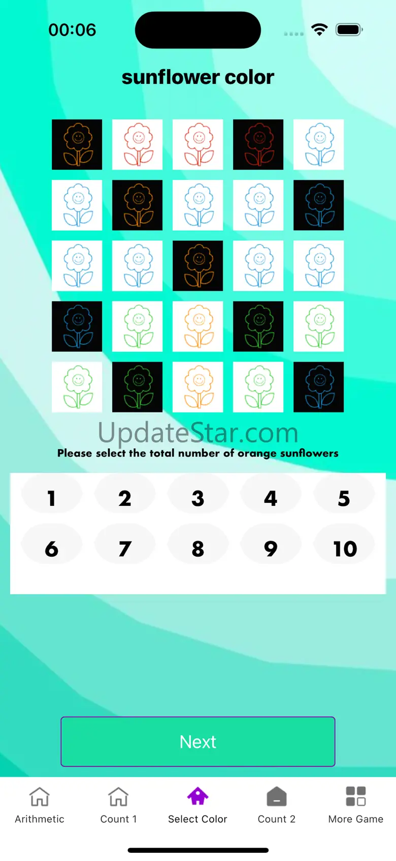 Sunflower Count Drag Game 1.1.0