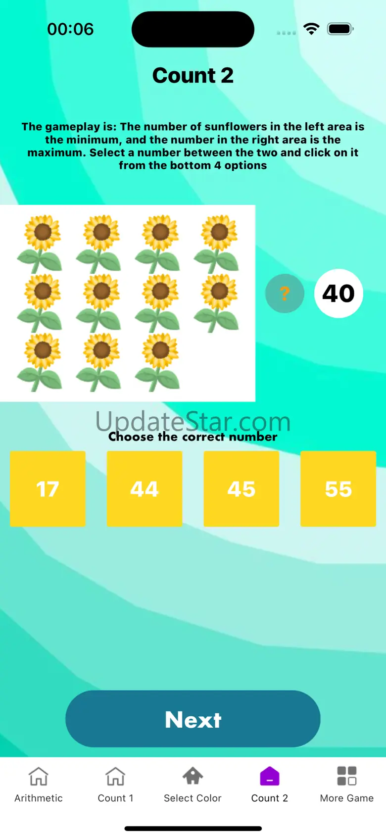 Sunflower Count Drag Game 1.1.0