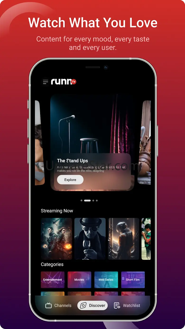 RunnTV - Movies, Songs & TV 1.13