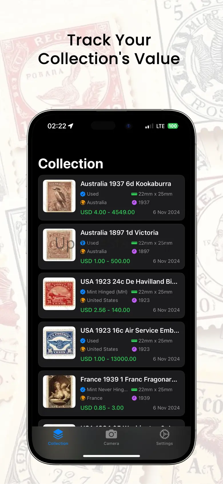 Stamp Identifier Value Scanner 1.0.1