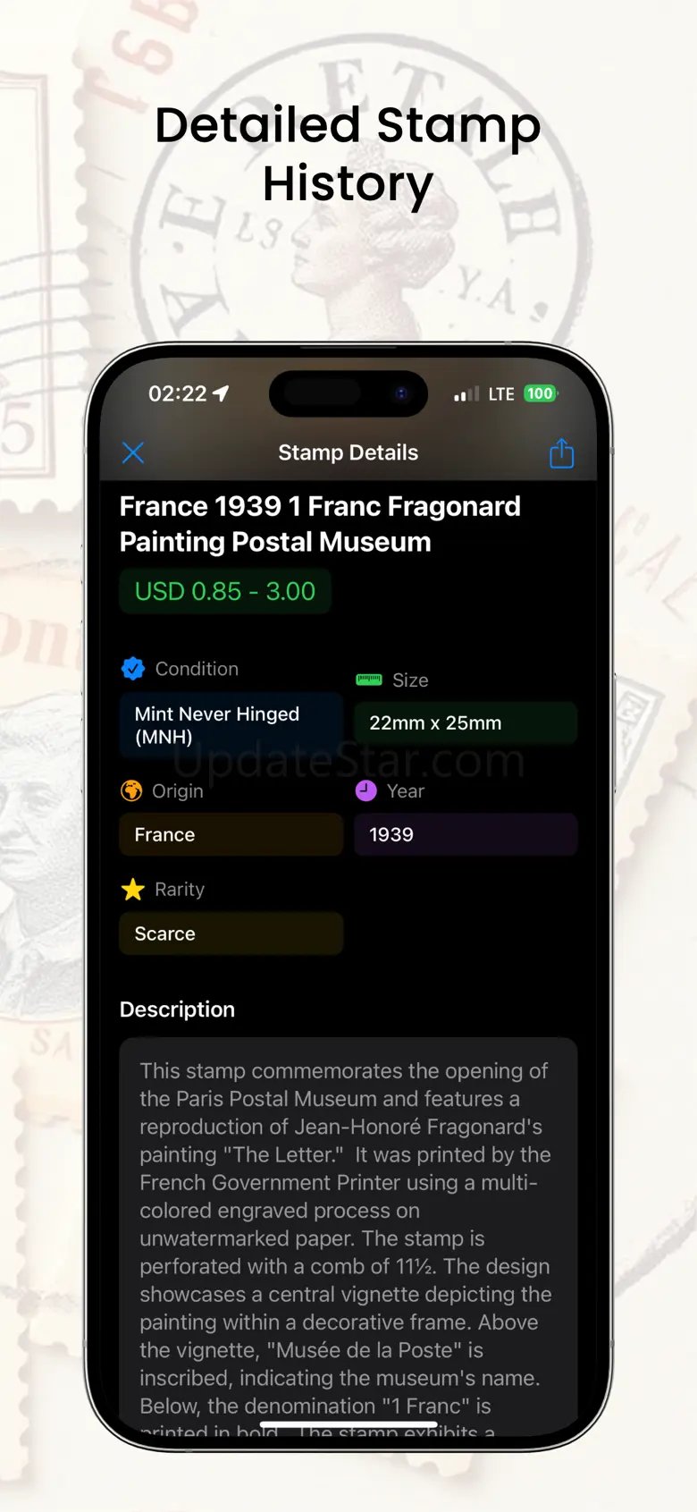 Stamp Identifier Value Scanner 1.0.1