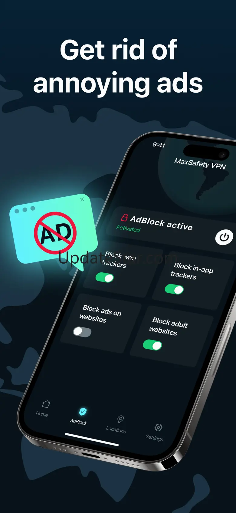 MaxSafety VPN and AdBlock 1.1.1