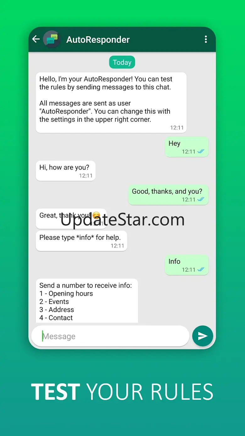 AutoResponder for WA 2.0