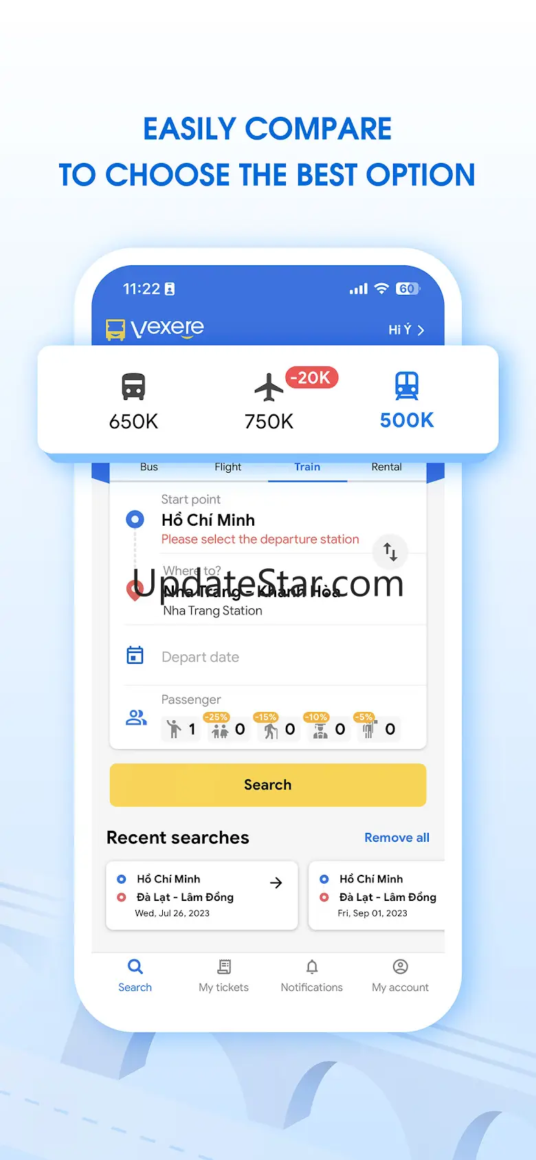 Vexere: Book Bus Flight Train 8.9.19