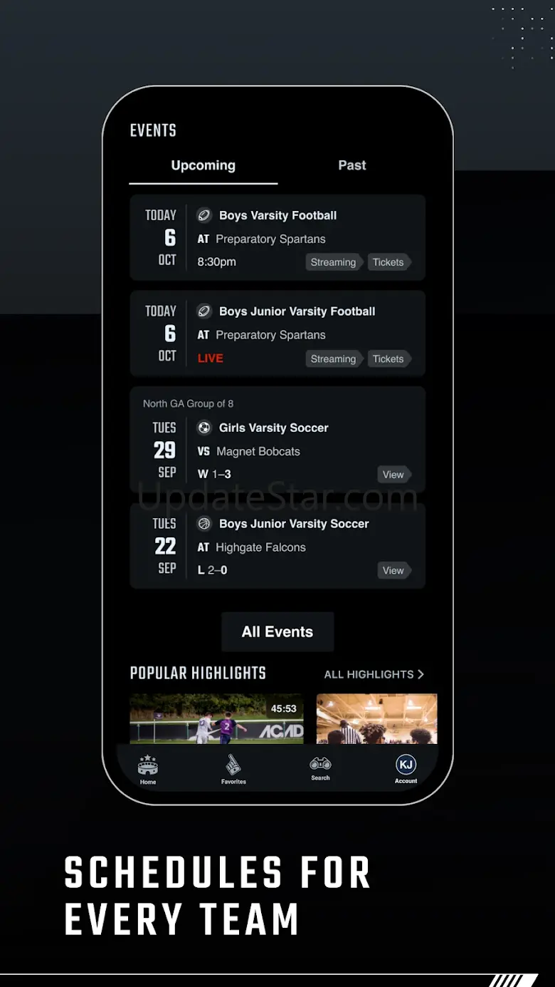 Hudl Fan: Find, Watch, Follow. 2.15.0
