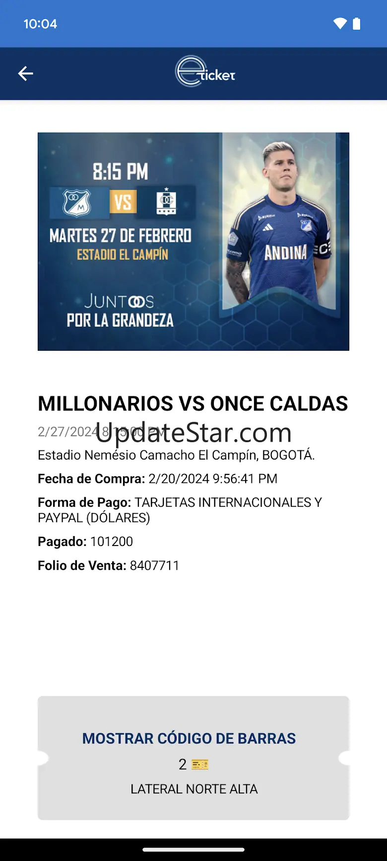 eticket Colombia 1.1.1