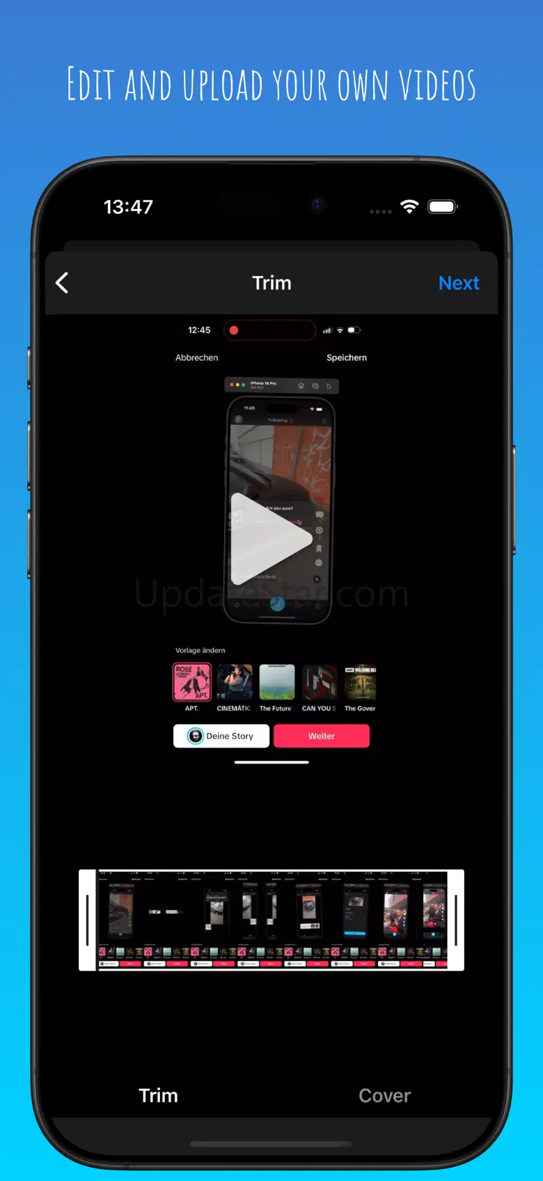 Bluescreen for Bluesky 1.0.1