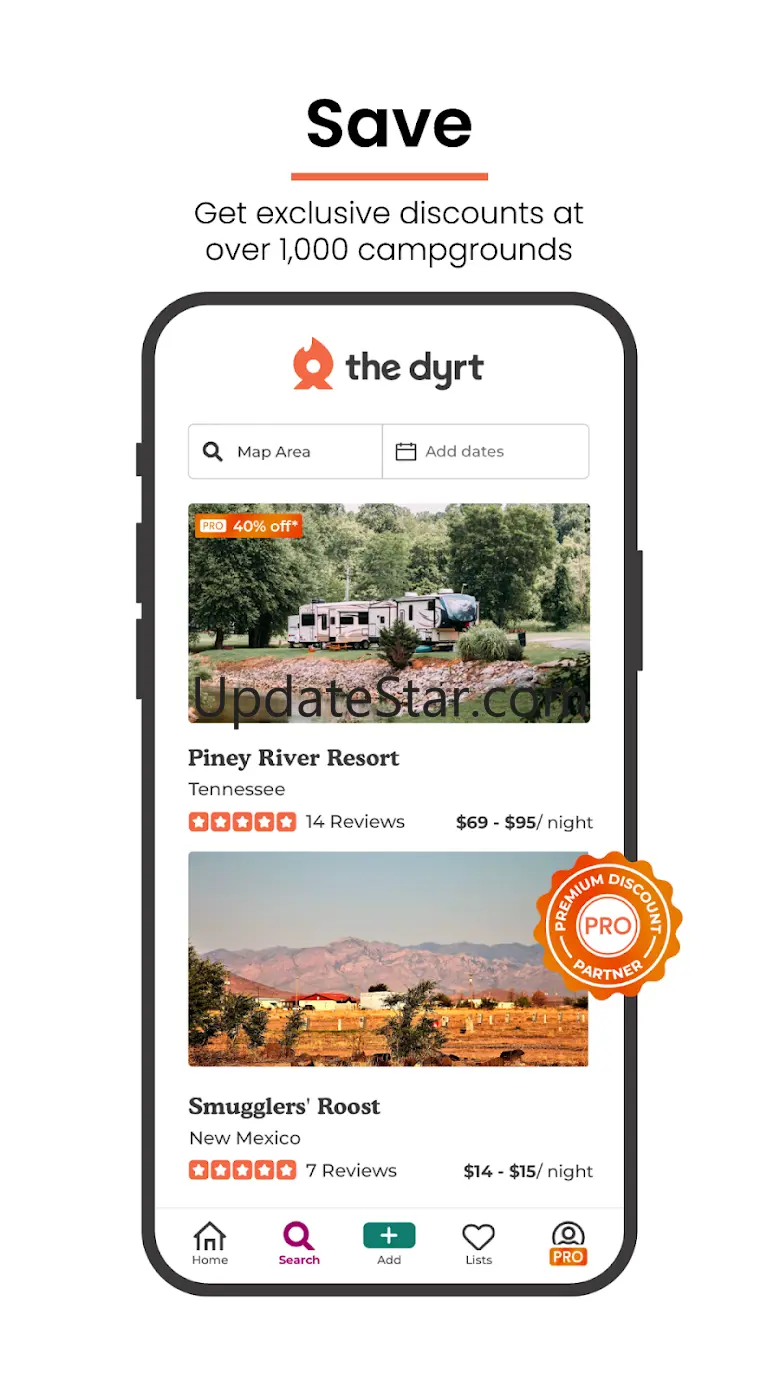 The Dyrt: RV & Free Camping Biscayne 2.2.11