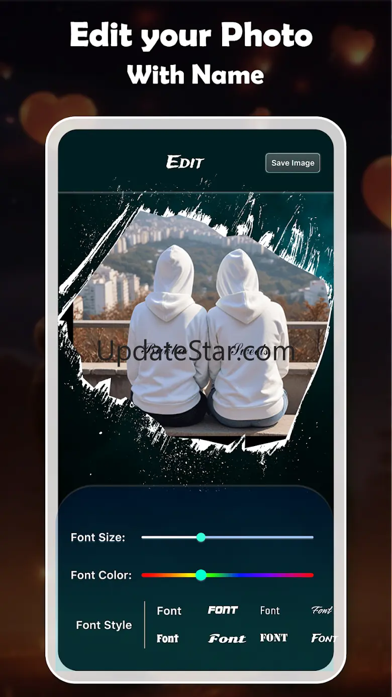 Couple Name on photo 1.18