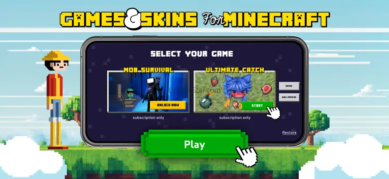 Games & Skins for Minecraft PE 1.2