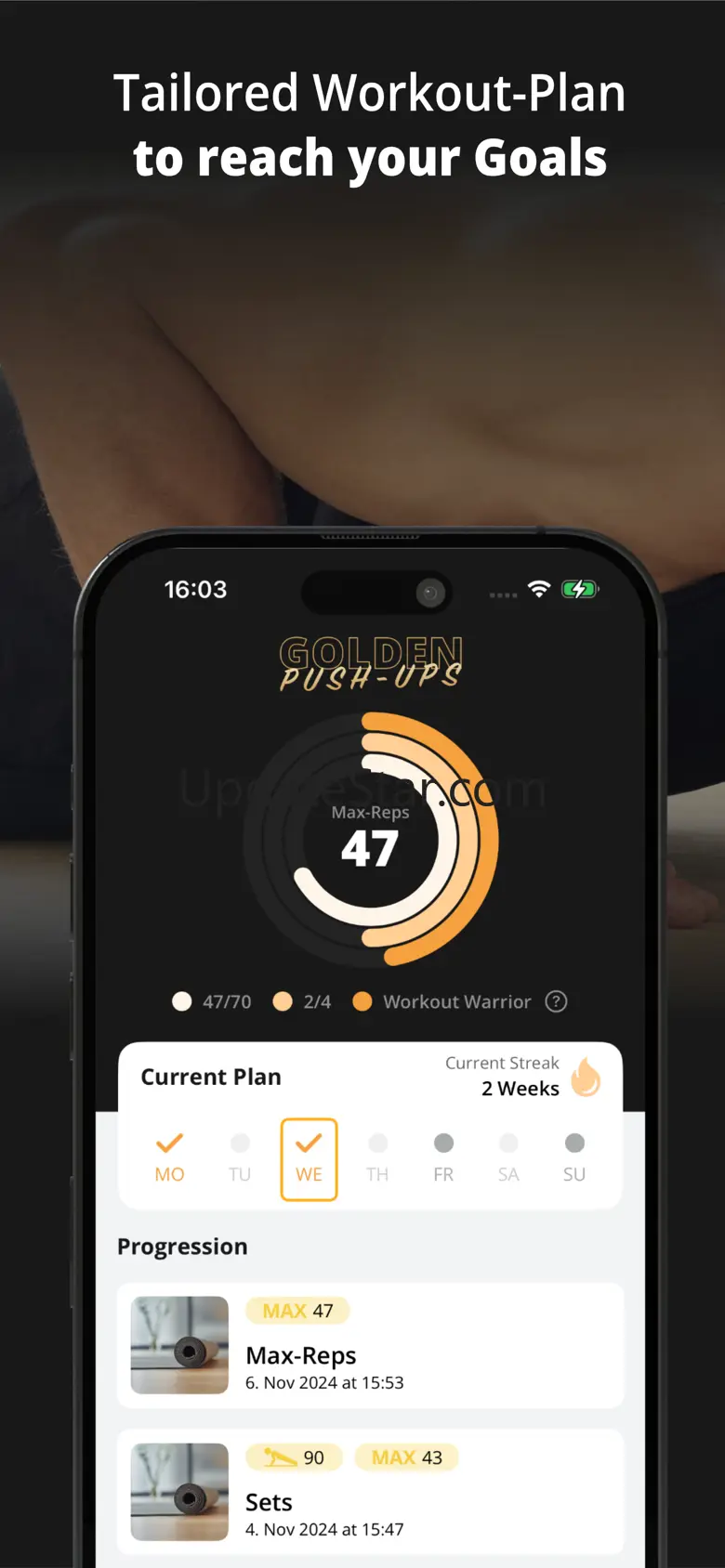 GOLDEN Push-Ups Pushup Tracker 1.027