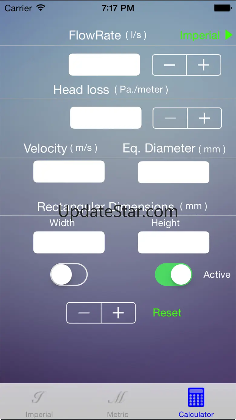 Ductulator - Duct Sizer 1.1