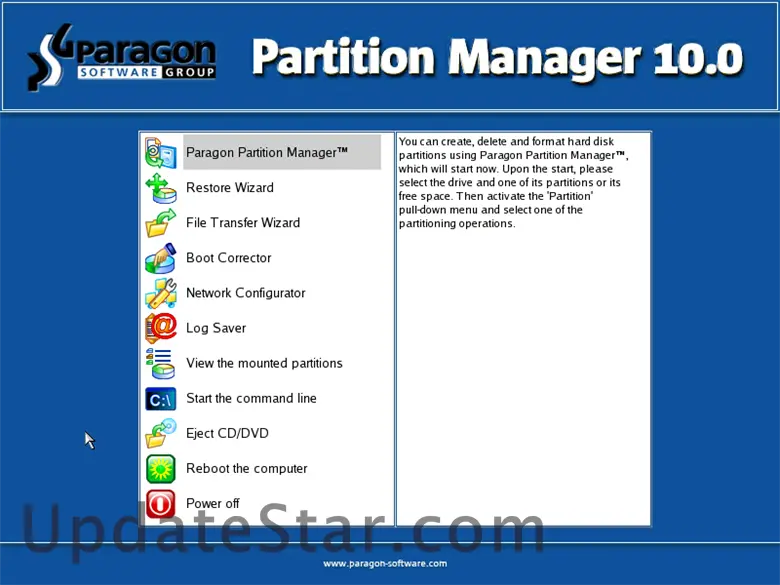 Paragon Partition Manager Server Edition 10.0