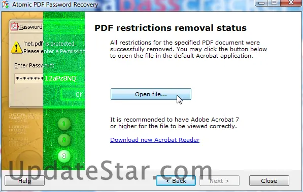 Atomic PDF Password Recovery 4.0