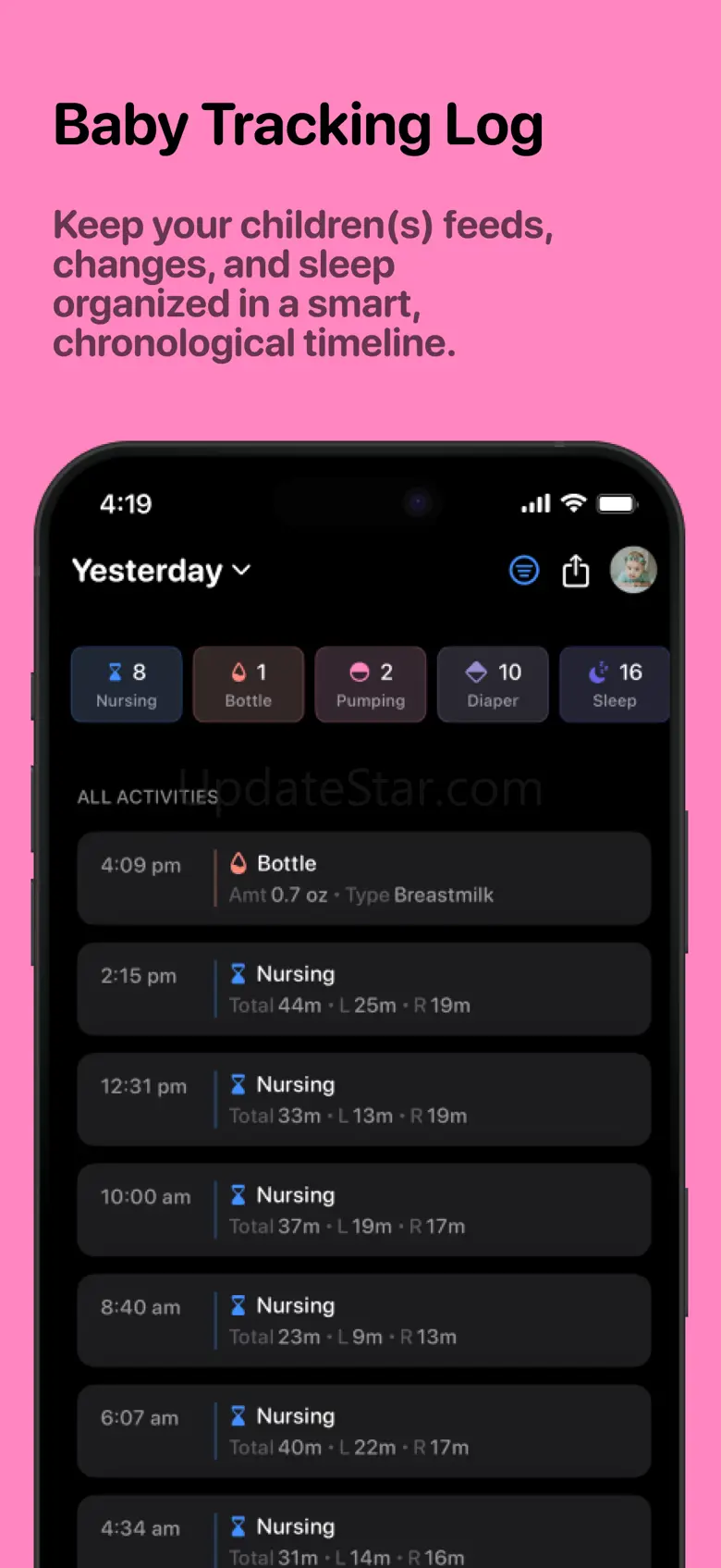 Baby Feeding Timer & Nurse Log 1.10.3