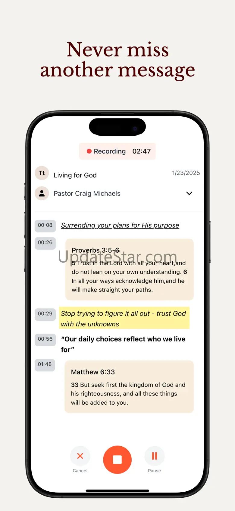 Devoutly: Sermon Notes & Study 1.1.3