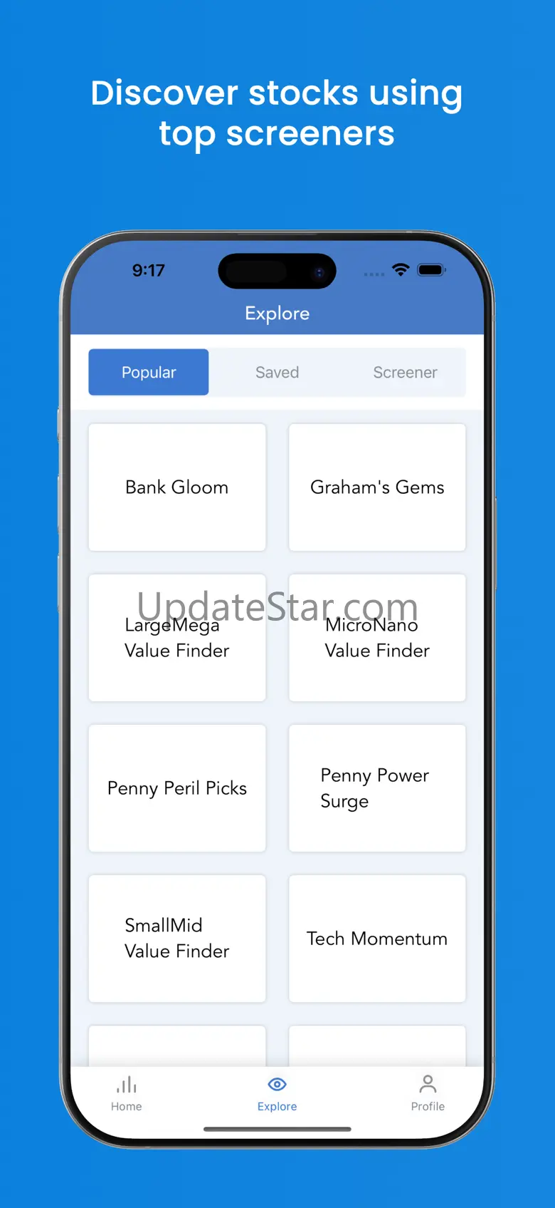 Stock Screener Tool - Theia 1.0.8