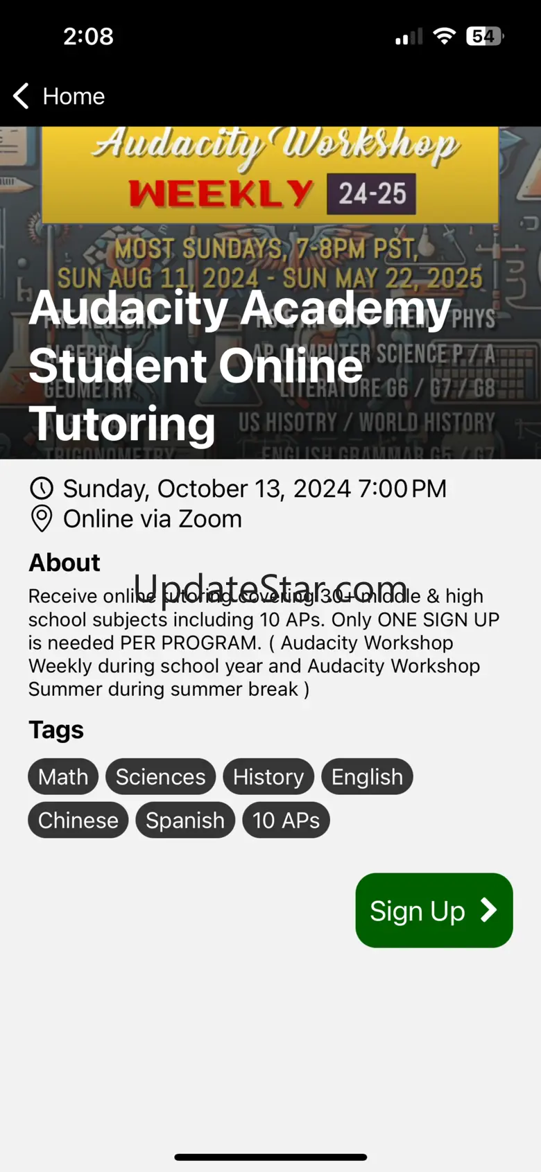 Audacity Sign Up 1.0