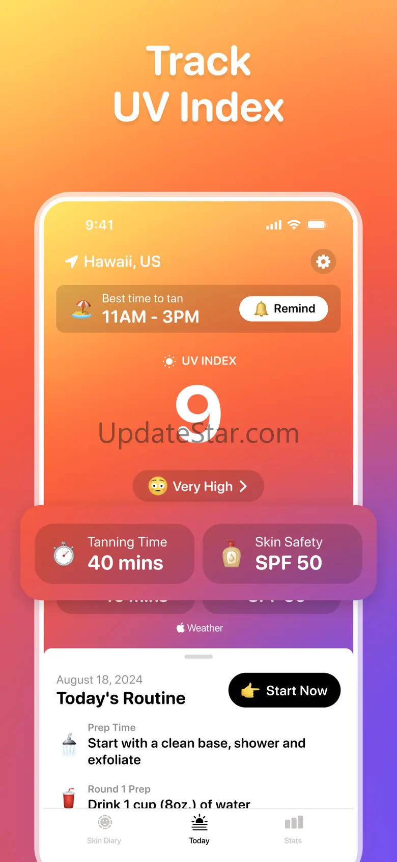 Sun Rayz Tanning Planner App 1.0