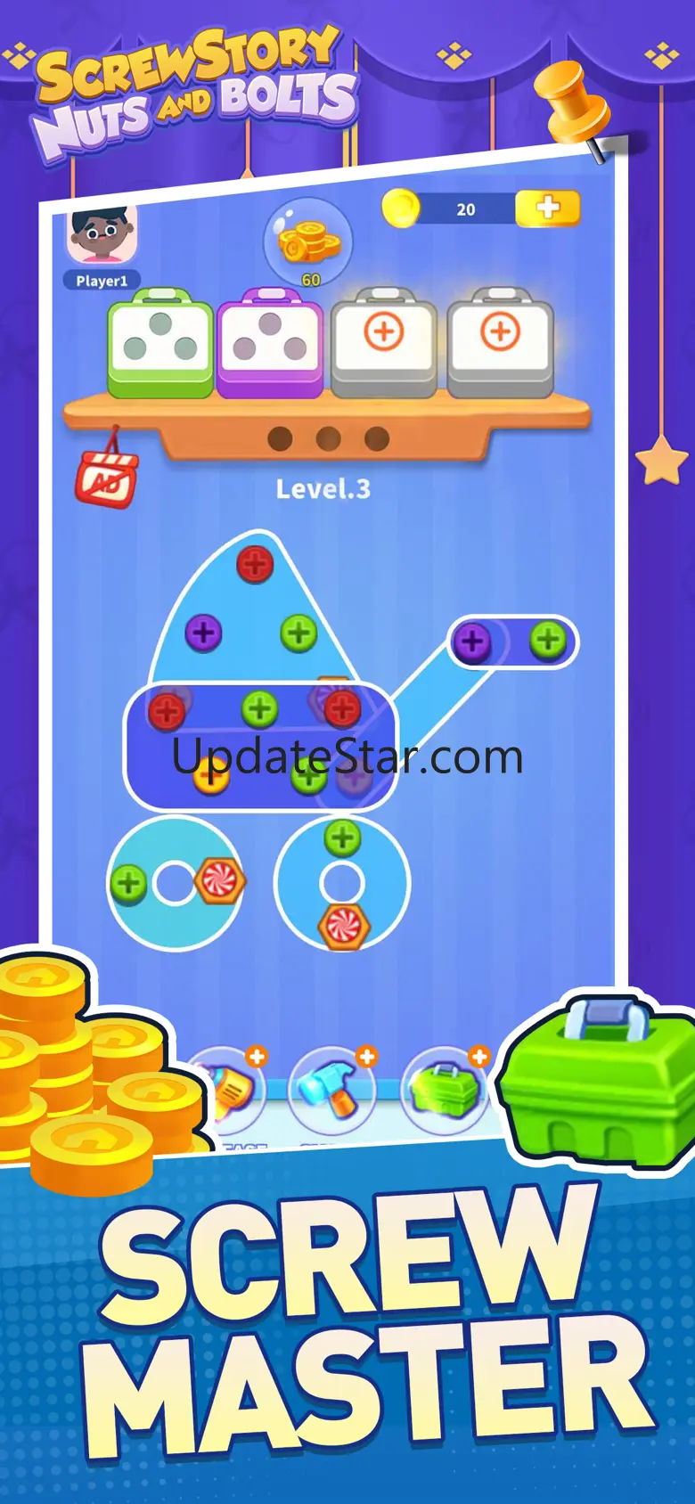 Screw Story: Nuts and Bolts 1.0.1