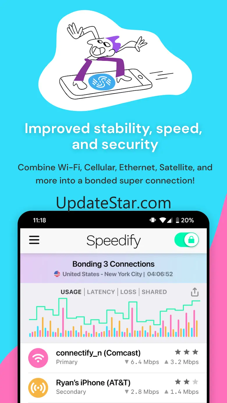 Speedify Fast Bonding VPN 15.5.1.13619