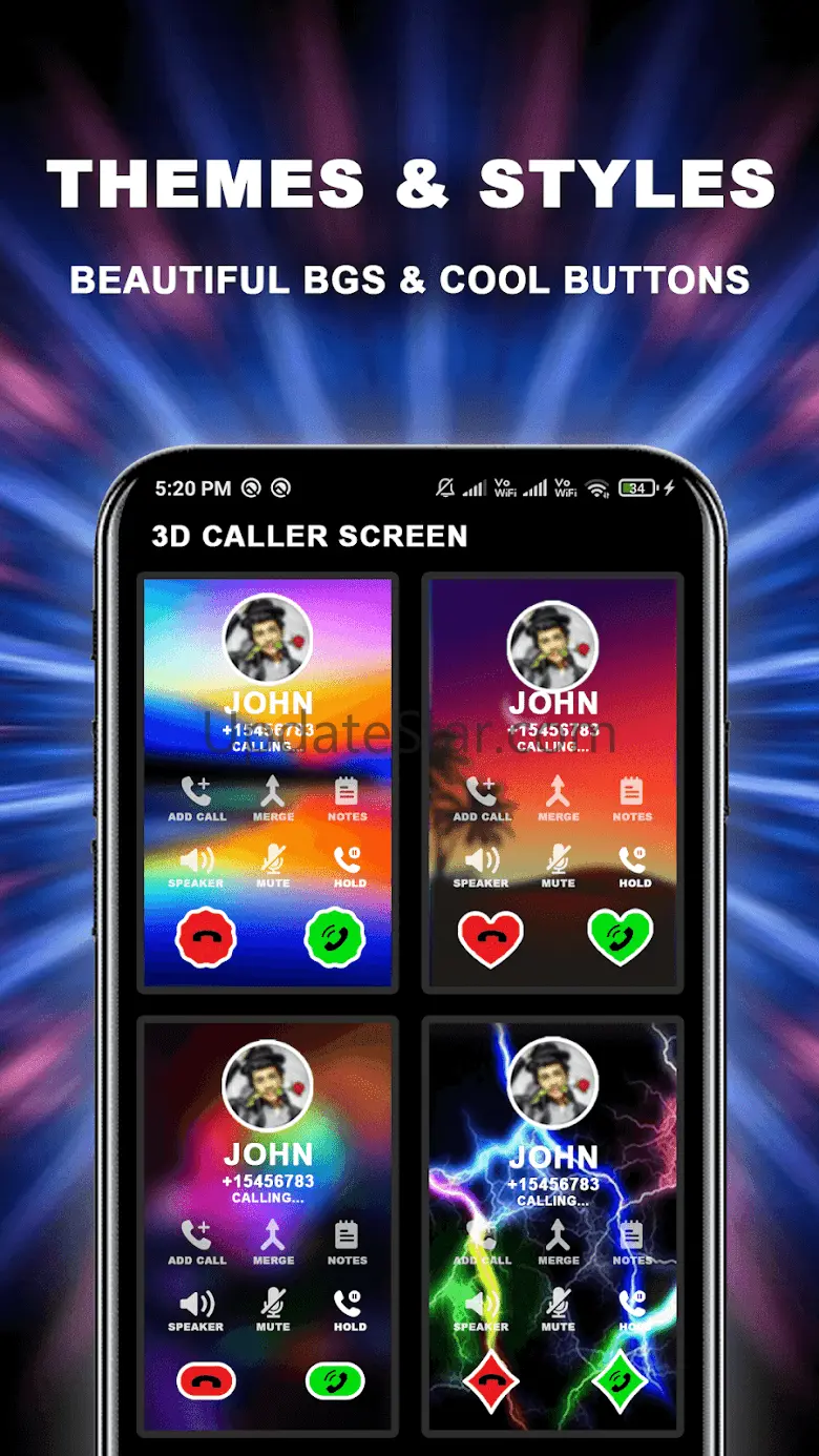 3D Call Screen-Call themes 18.0