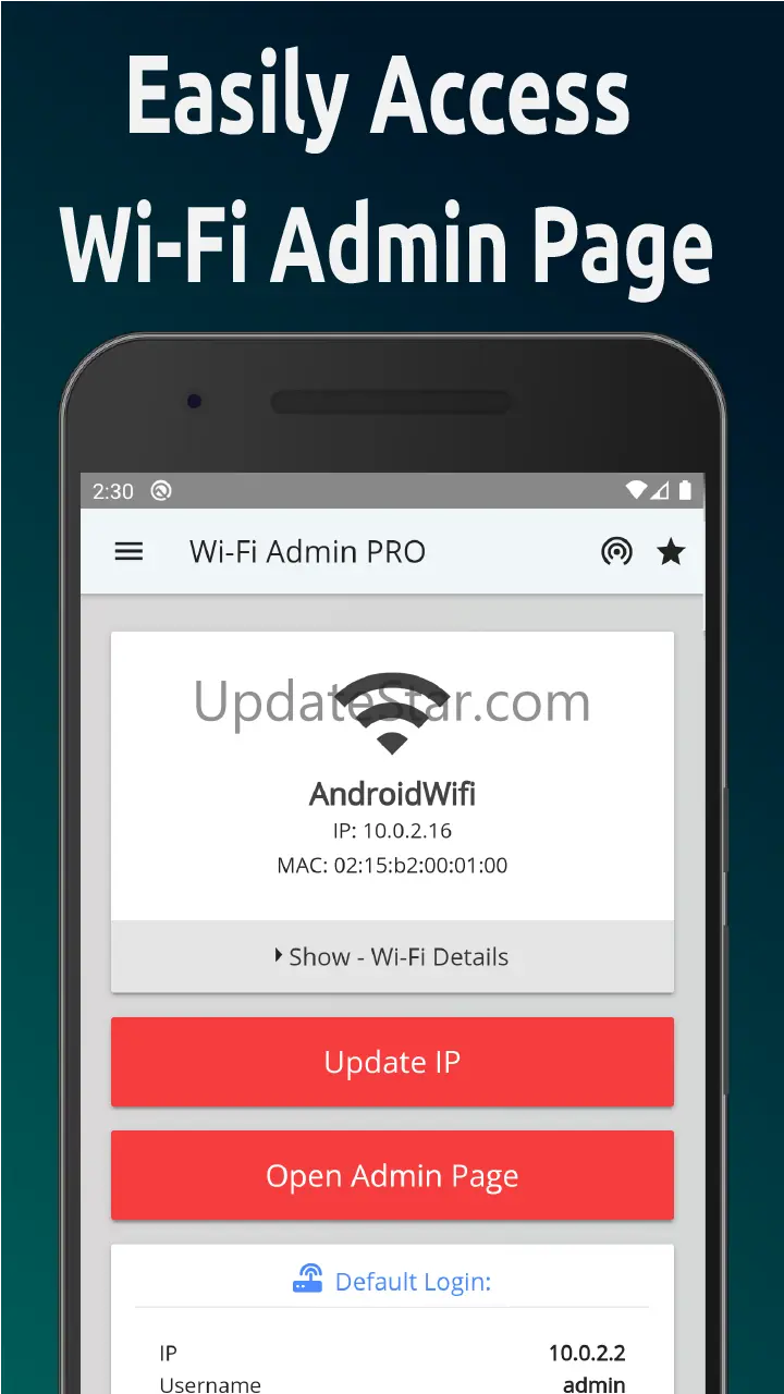 Router Admin Page: Wi-Fi Setup 5.0