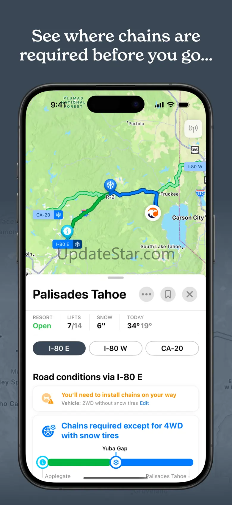 Snowy Roads: Chain Control 1.0.2